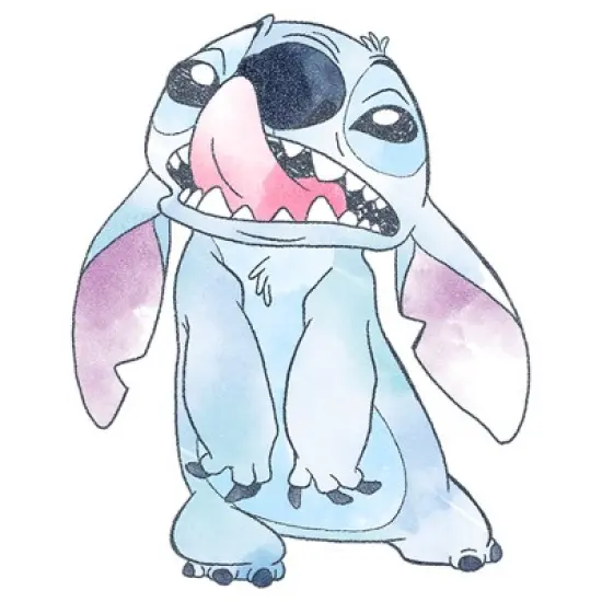 Girl's Lilo & Stitch Watercolor Stitch T-Shirt image {1}