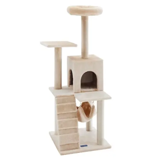 Sam's Pets Decker 51 Inch Cream Cat Tree image {2}