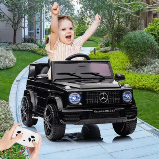 Kids 12V Ride On Car with Remote Control, Electric Car Toy for Kids with Suspension, Safety Lock, Ride On Tioy Car with Led Lights, Bluetooth, Music image {4}