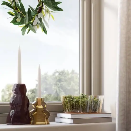 Wavy Taper Candle Holder - Threshold&trade; image {1}