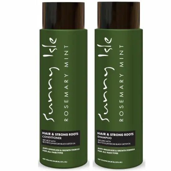 Sunny Isle Rosemary Mint Hair & Strong Roots Shampoo & Conditioner (12oz) Duo Set image {2}