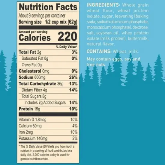 Krusteaz Buttermilk Protein Pancake Mix 20 oz. Box (Pack of 4) image {4}