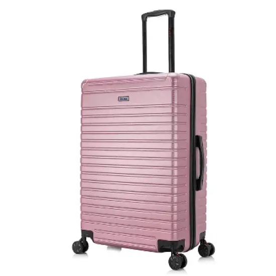 InUSA Deep Lightweight Hardside Large Checked Spinner Suitcase image {19}