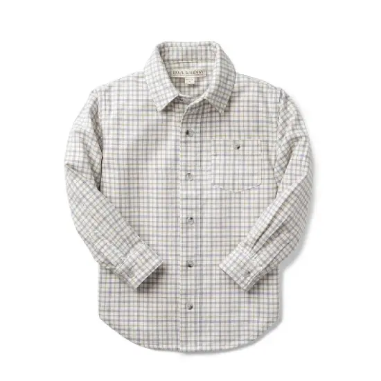 Hope & Henry Boys' Stretch Poplin Button Down Shirt, Infant image {6}