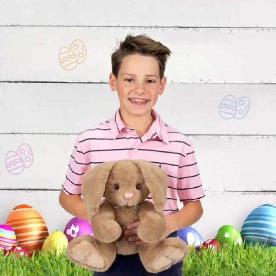 Bearington Lil Bubba Brown Plush Stuffed Animal Bunny Rabbit, 10.5 inches image {4}