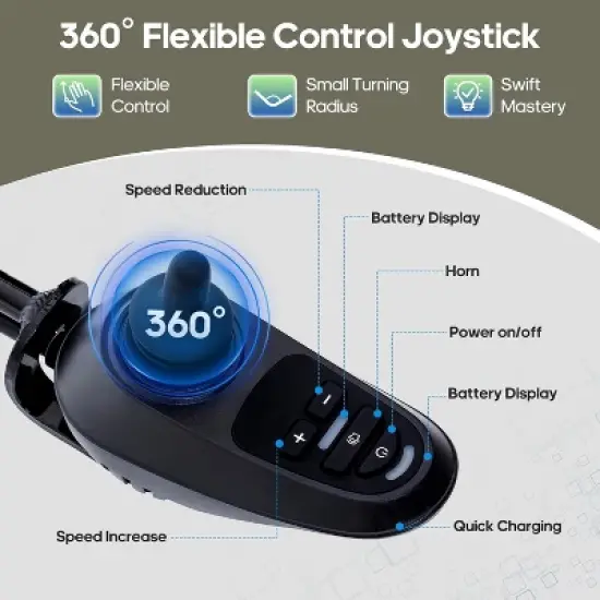 COWLOWN Black Lightweight Foldable Wheelchair for Adults & Seniors, USA-Made Mobility Chair image {5}