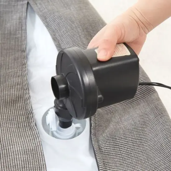 California Sun Cucciolo Round Luxury Inflatable Fabric Sun Lounger Pool Float Chaise image {8}