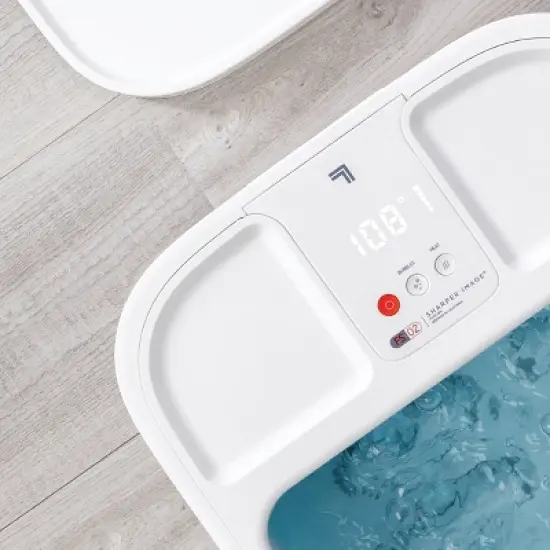 Sharper Image Massager Foot Bath Heating with LCD image {3}