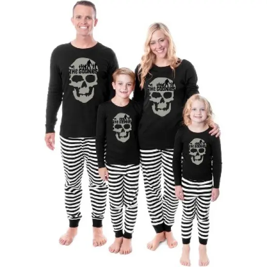 The Goonies Skull Logo Cotton Matching Family Pajama Set For Adults And Kids image {3}