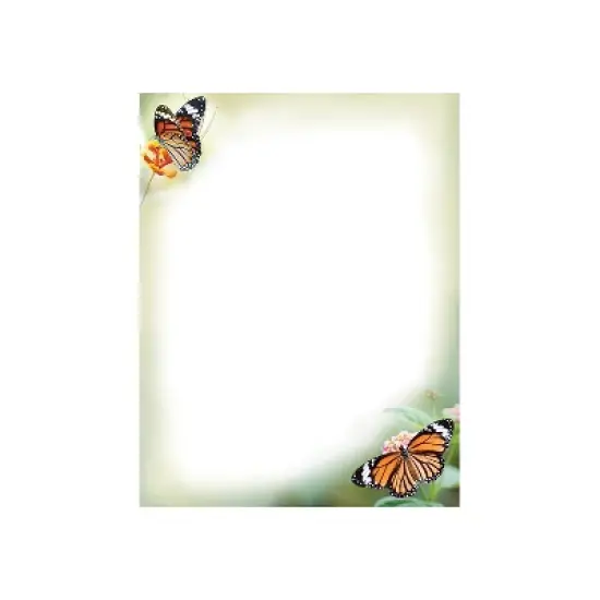 Great Papers Monarch Butterflies Letterhead Multicolor 50/Pack (2023065) image {1}
