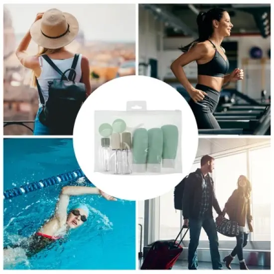 Unique Bargains Portable Travel Container Set 8 Pcs image {4}
