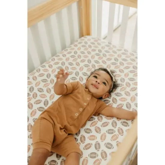 Copper Pearl Premium Crib Sheet - Blitz image {3}