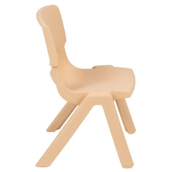 Flash Furniture 2 Pack Plastic Stackable School Chair with 10.5" Seat Height image {2}