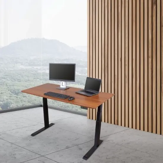 Stand Up Desk Store Dual Motor Electric Adjustable Height Standing Desk with EZ Assemble Steel Frame image {2}
