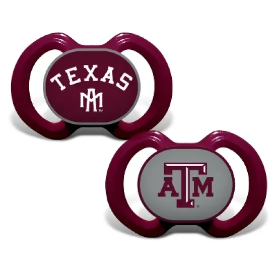 BabyFanatic Officially Licensed Unisex Pacifier 2-Pack - NCAA Texas A&M Aggies image {1}