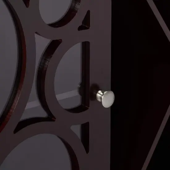 Kings Brand Furniture Jamestown Wood Buffet Server Storage Sideboard Wine Cabinet, Cherry image {2}