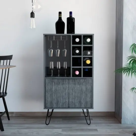 Aster Bar Cabinet Smokey Oak - RST Brands image {1}