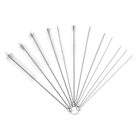 Unique Bargains Stainless Steel Flexible Durable Reusable Tube Cleaner 12Pcs image {7}