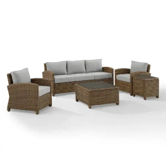 Bradenton 5pc Outdoor Wicker Sofa Set - Crosley
 image {17}
