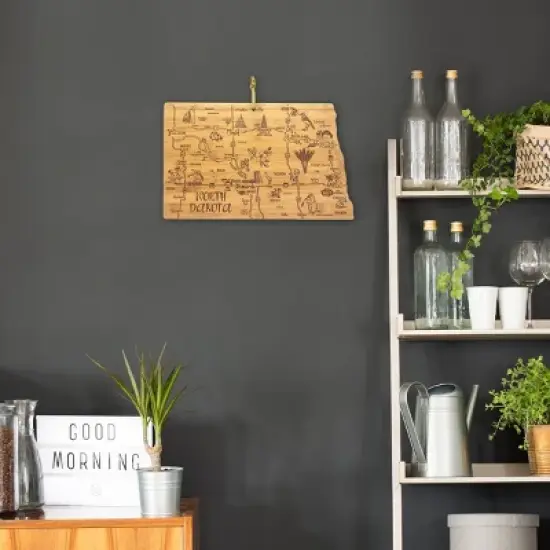 Totally Bamboo Destination North Dakota Serving and Cutting Board image {7}