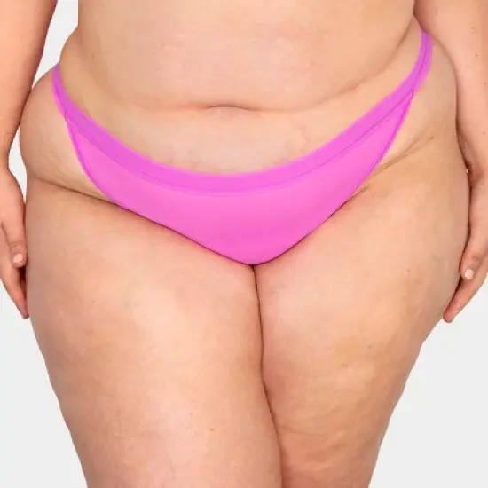 Curvy Couture Women's Plus Size Sheer Mesh String Bikini Panty image {8}