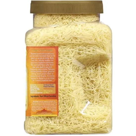 Plain Vermicelli (Wheat Noodles) - 28oz (1.75lbs) 800g PET Jar - Rani Brand Authentic Indian Products image {3}
