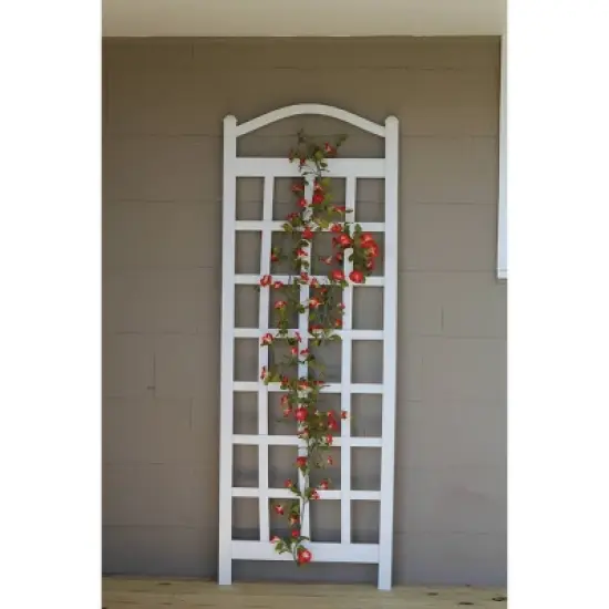 76" Cambridge Vinyl Trellis - White - Dura-Trel image {2}