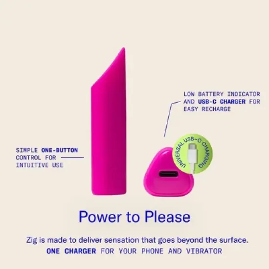 Dame Zig Softest Lipstick Bullet Vibrator for Women - Pink image {4}