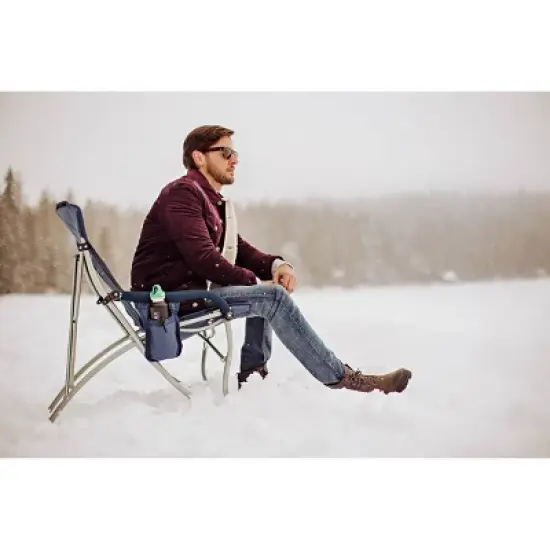 Picnic Time Camp Chair with Carrying Case XL - Navy Blue image {5}