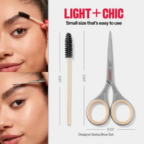 Revlon Designer Series with Brow Scissor and Spoolie Brush Set - 2pc image {6}