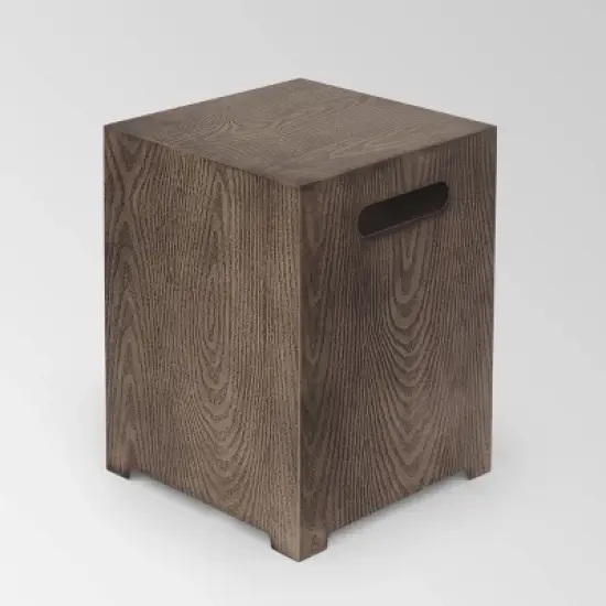 Wellington 48" Rectangular Iron Gas Fire Pit with Tank Holder - Brown - Christopher Knight Home image {13}