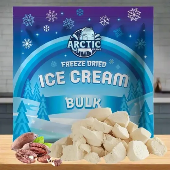 Arctic Farms Freeze Dried Ice Cream That Does Not Melt (Bits) (Butter Pecan) image {5}