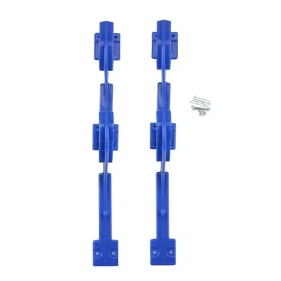 Swimline Hydro Tools 3-Hook Hanger for Swimming Pole Hose, Telepole and Skimmers 2pc 12" - Blue image {1}