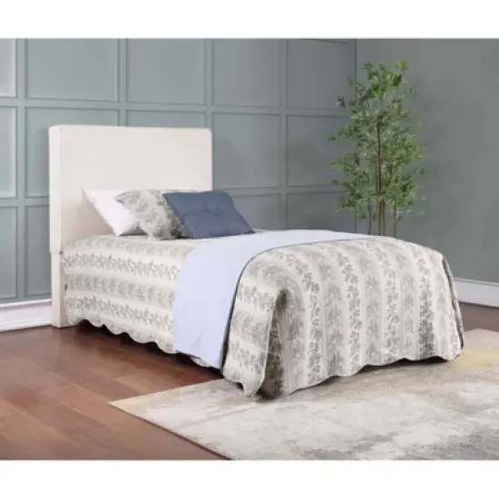 Coaster Twin Kosmo Transitional Rectangular Upholstered Headboard Sand image {8}