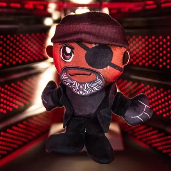 Bleacher Creatures Marvel Nick Fury Secret Invasion 8" Kuricha Sitting Plush image {1}