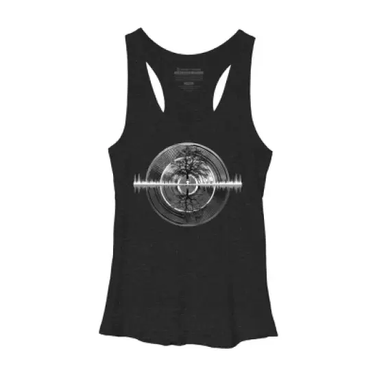 Women's Design By Humans Nature Sounds Night Oak Tree By Maryedenoa Racerback Tank Top image {2}