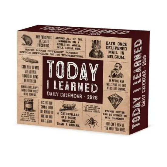 Willow Creek Press 5"x6.25" 2026 Today I Learned Box Calendar image {6}
