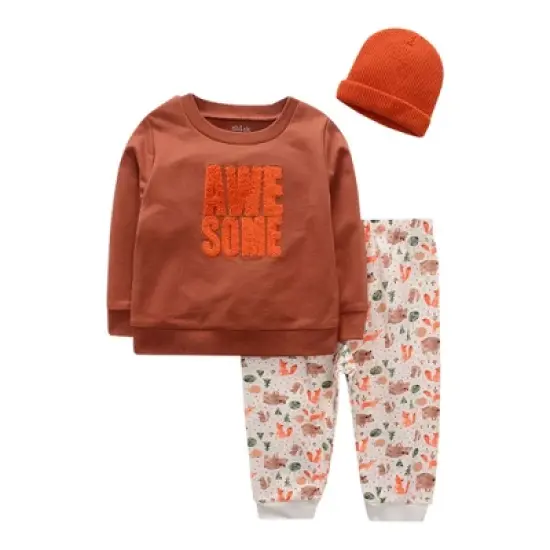 Chick Pea Baby Boy Jogger Set Newborn Pant Set Layette Bundle image {5}