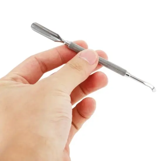 Unique Bargains Multi-function Cuticle Pusher 5.28" Length Silver Tone 1 Pc image {4}
