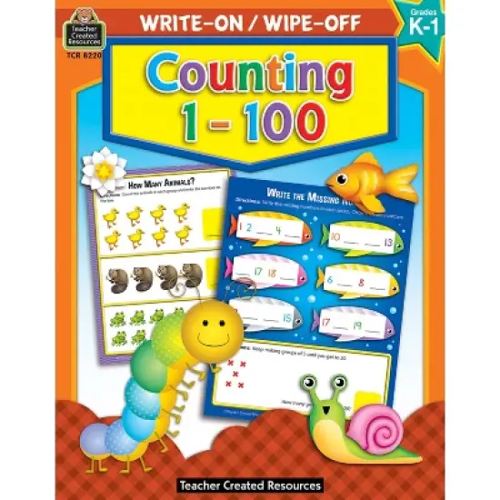 Teacher Created Resources Counting 1-100 Write-On/Wipe-Off Book image {1}