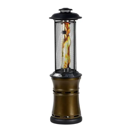 Heatmaxx 36000 BTU Gas Floor Standing Dancing Flame Outdoor Patio Portable Heater Bronze image {4}