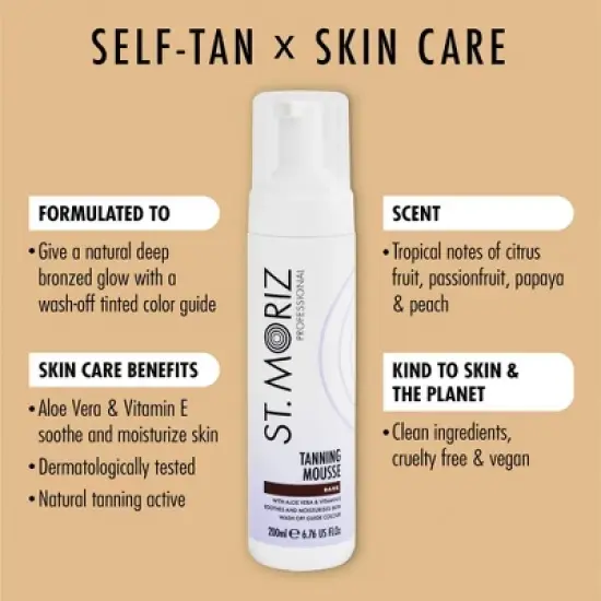 St. Moriz Professional Instant Self Tanning Mousse - Dark - 10.14 fl oz image {5}