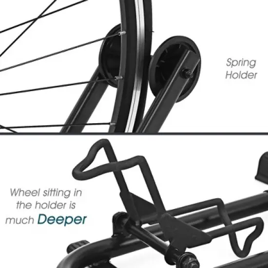 Costway Foldable Bike Floor Parking Rack Home Garage Storage Stand Fit 20''-29'' image {6}