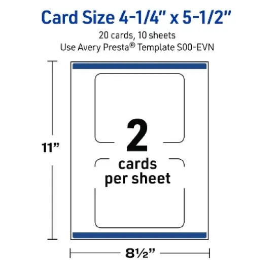 Avery Rounded Corner Postcards, Floral Design, 4.25" x 5.5" image {4}