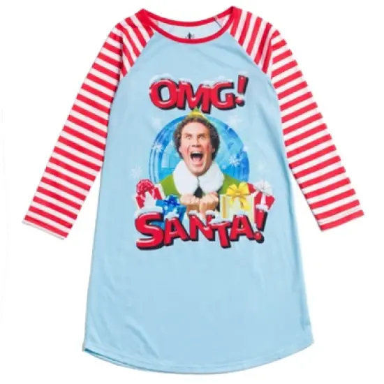 Elf Buddy the Elf Christmas Girls Nightgown Pajamas Little Kid to Big Kid  image {6}