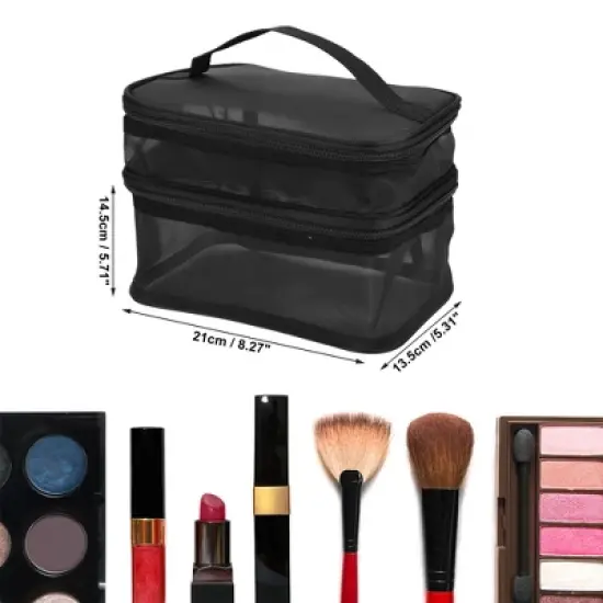 Unique Bargains Travel Waterproof Polyester Makeup Bags and Organizers image {3}
