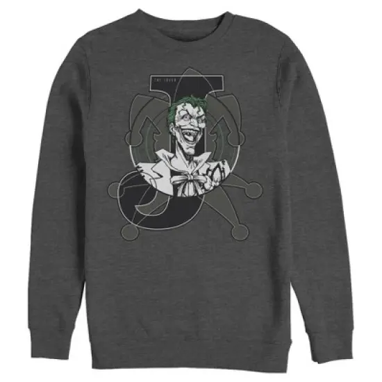 Men's Batman Joker Symbol Sweatshirt image {2}