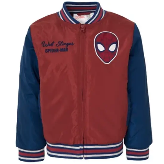 Marvel Avengers Spider-Man Varsity Bomber Jacket Toddler to Big Kid image {6}