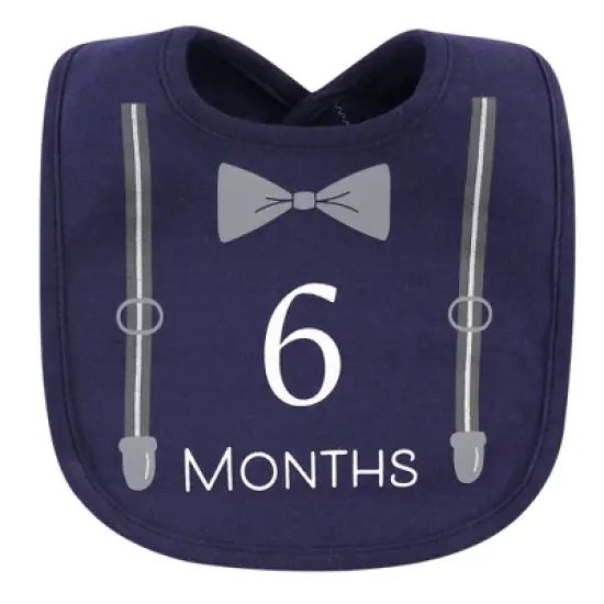 Hudson Baby Infant Boy Cotton Bibs 12pk, Brand New, One Size image {6}