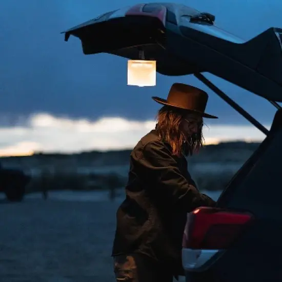 Luci Pro Series Lux Solar LED Outdoor Lantern White image {4}